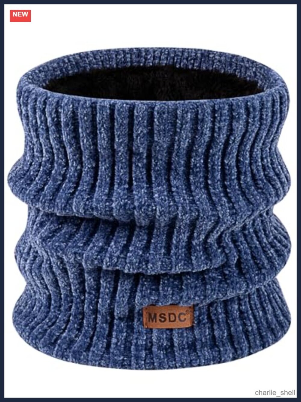 Chenille Fleece Neck Gaiter Warmer Winter Scarf Face Mask Covering